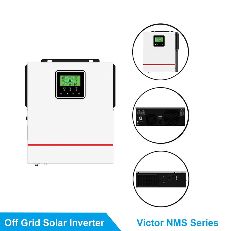 Off Grid อินเวอร์เตอร์พลังงานแสงอาทิตย์ DC To AC Converter 1.5kw 24v Pure Sine Wave อินเวอร์เตอร์สำหรับพลังงานแสงอาทิตย์ระบบ MPPT Solar Charger