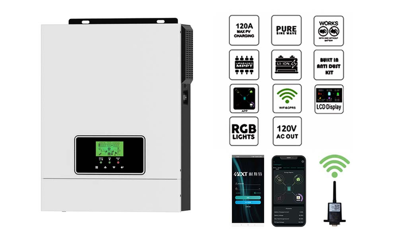 NEXT NML Off Grid Solar Inverter 3KW สร้างในเครื่องชาร์จพลังงานแสงอาทิตย์ MPPT 80A