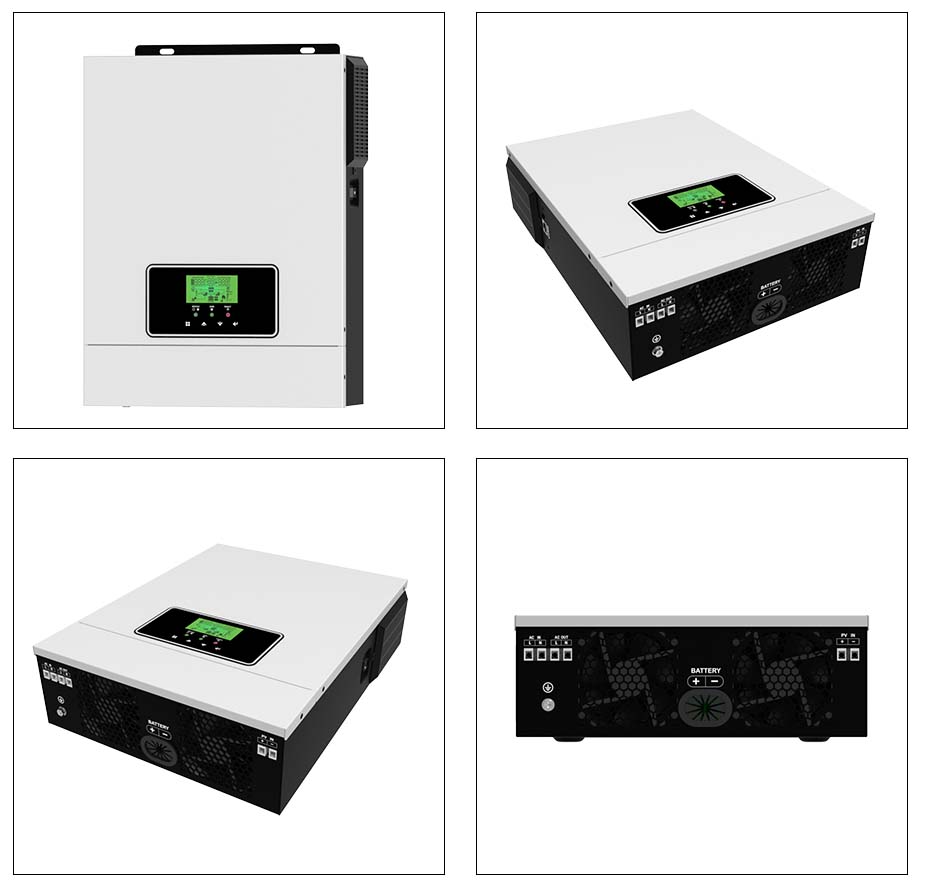 คลื่นไซน์บริสุทธิ์ 3KW 24V Off Grid อินเวอร์เตอร์พลังงานแสงอาทิตย์ 80A MPPT เครื่องชาร์จพลังงานแสงอาทิตย์ 