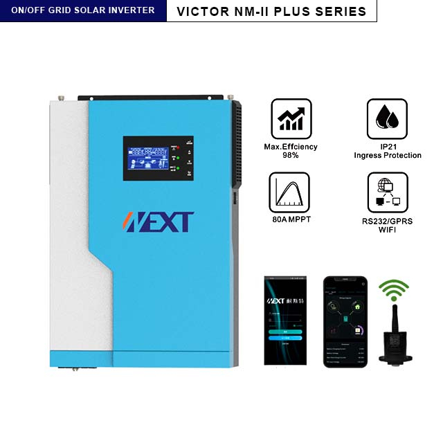 NEXTPOWER NM-II Plus 5.5kw 100A MPPT มีและไม่มี Off-grid อินเวอร์เตอร์พลังงานแสงอาทิตย์สำหรับ Home Solar Inverter 